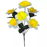 Штучні квіти букет нарциси жовті, 35 см (40 шт. в уп), фото 2