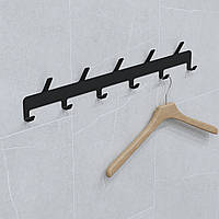 Вішалка настінна металева КР11 чорна