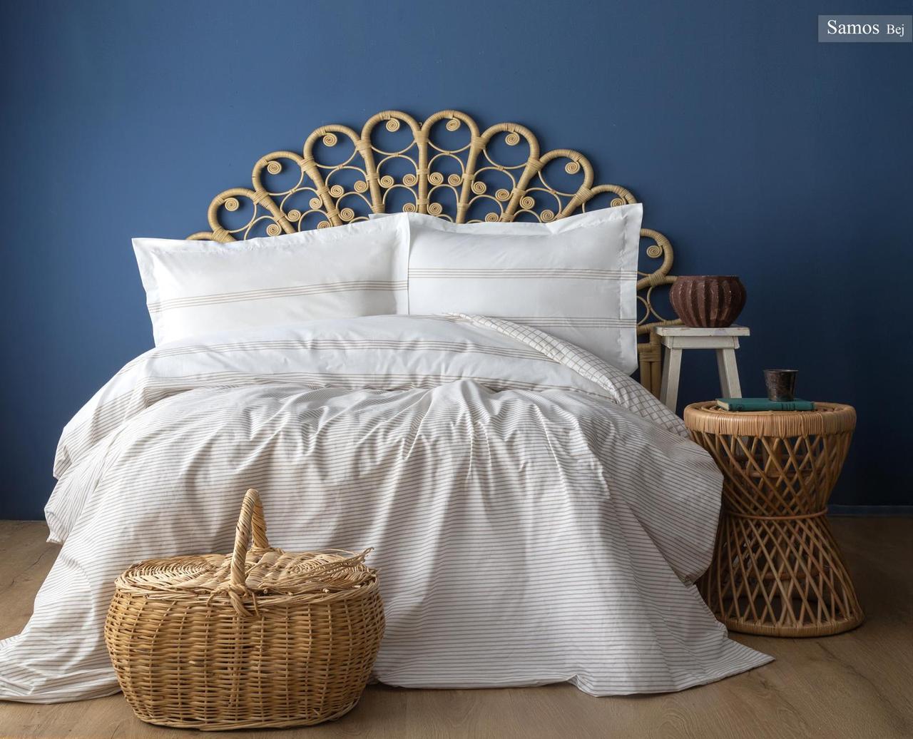 Постельное белье Pupilla Poplin 200 х 220 см Samos Bej, фото 1