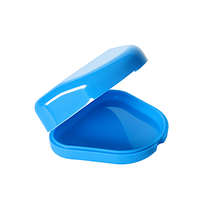 Ретейнер (бокс) для ретейнерів 80*66*27 Синій