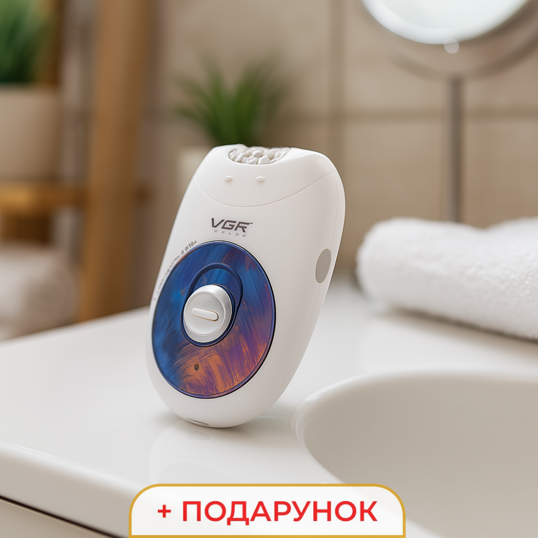 Епілятор жіночий електричний VGR 2 швидкості портативний для видалення волосся