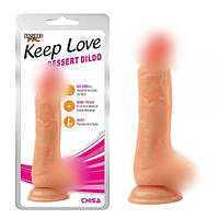 Фаллоімітатор, реалістичний імітатор  Chisa Dessert Dildo 20 см, 4 см, антибактеріальний