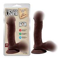 Гумовий фалос, фаллоімітатор Topless Lover з гнучким хребтом