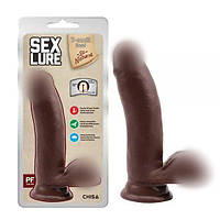Реалістичний фалоїмітатор, імітатор фалосу Sex Lure 17,5 см, антибактеріальний