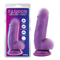 Фалоїмітатор, імітатор фалосу Chisa Dual Density Cock Dildo Purple 6.9, подвійна щільність