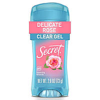 Гелевий дезодорант-антиперспірант троянда Secret Rose Delicate Clear Gel Deodorant Antiperspirant 73г