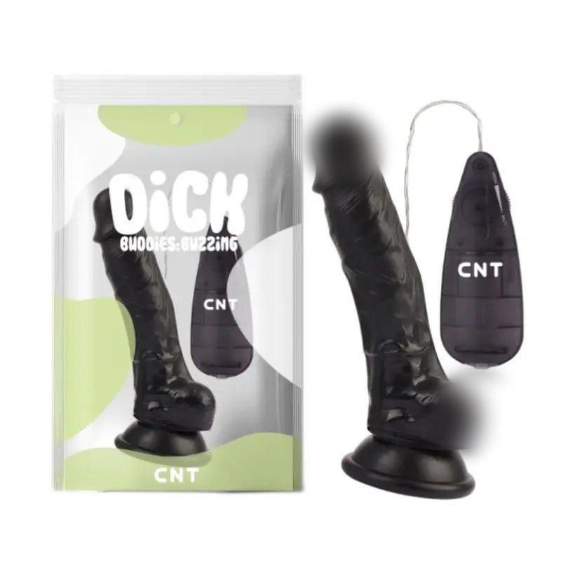 Вібратор, вібростимулятор Super Realistic Vibrating Dildo Black дистанційне керування