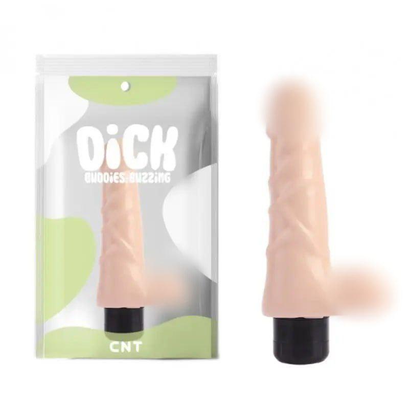 Вібратор мультишвидкісний, вібро масажер Pleasure Vibrator Flesh 19 см, водонепроникний
