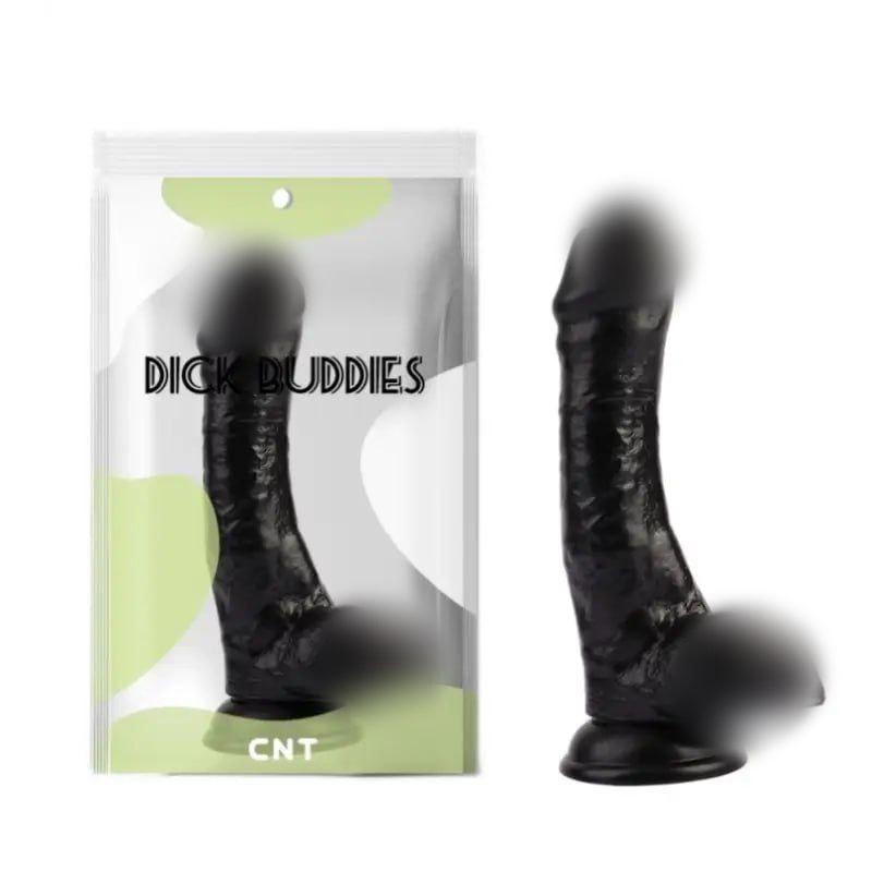 Гумовий фалос, інтимний фалоімітатор Super Sex Cock Black 20 см, вібраційний, фото 1