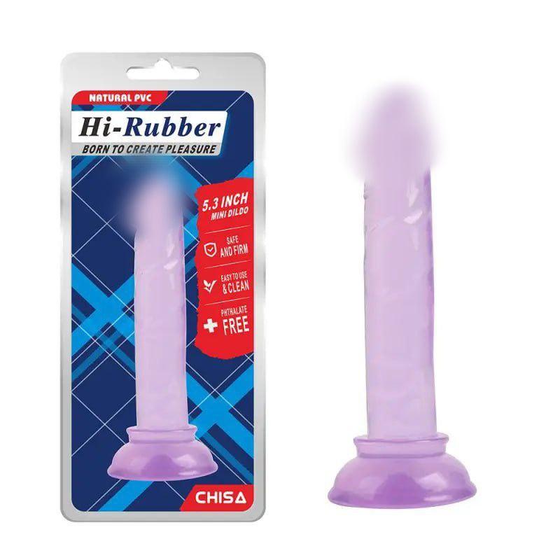 Анальний стимулятор, анальний шлейф Chisa Mini Dildo фіолетовий натуральний ПВХ
