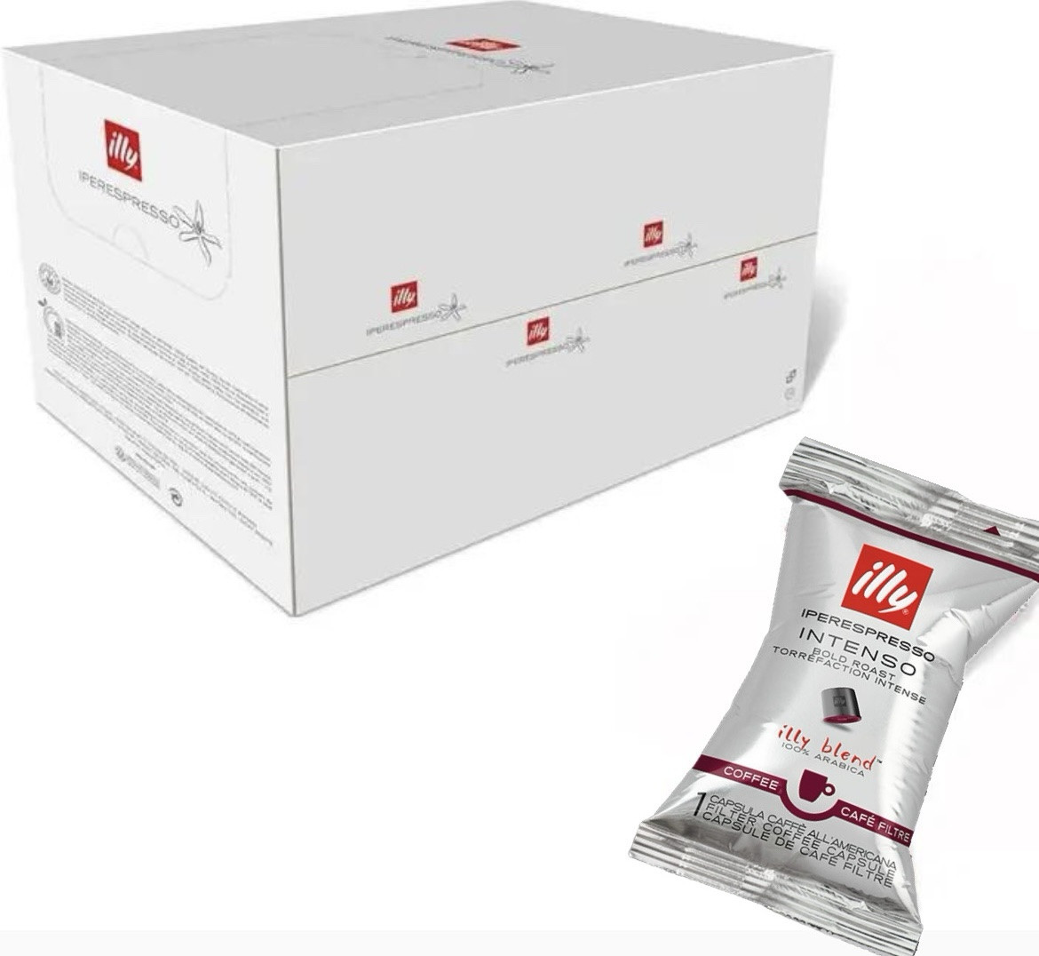 Кава в капсулах illy IperEspresso Intenso 100шт Італія іллі айпер капсули міцна кава, фото 1