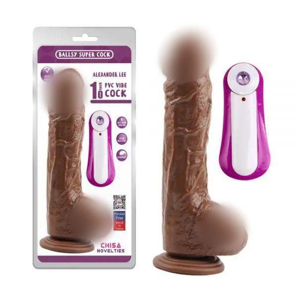 Вібратор, вібруючий фалоімітатор Alexander Lee 10 Vibrating Dildo багатошвидкісна вібрація
