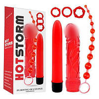 Сексуальний набір, інтимний комплект Chisa червоного кольору