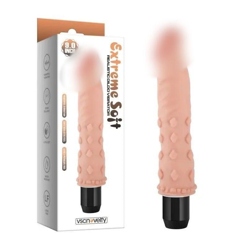 Вібратор, вібро стимулятор Vscnovelty Extreme Soft з гнучким наконечником