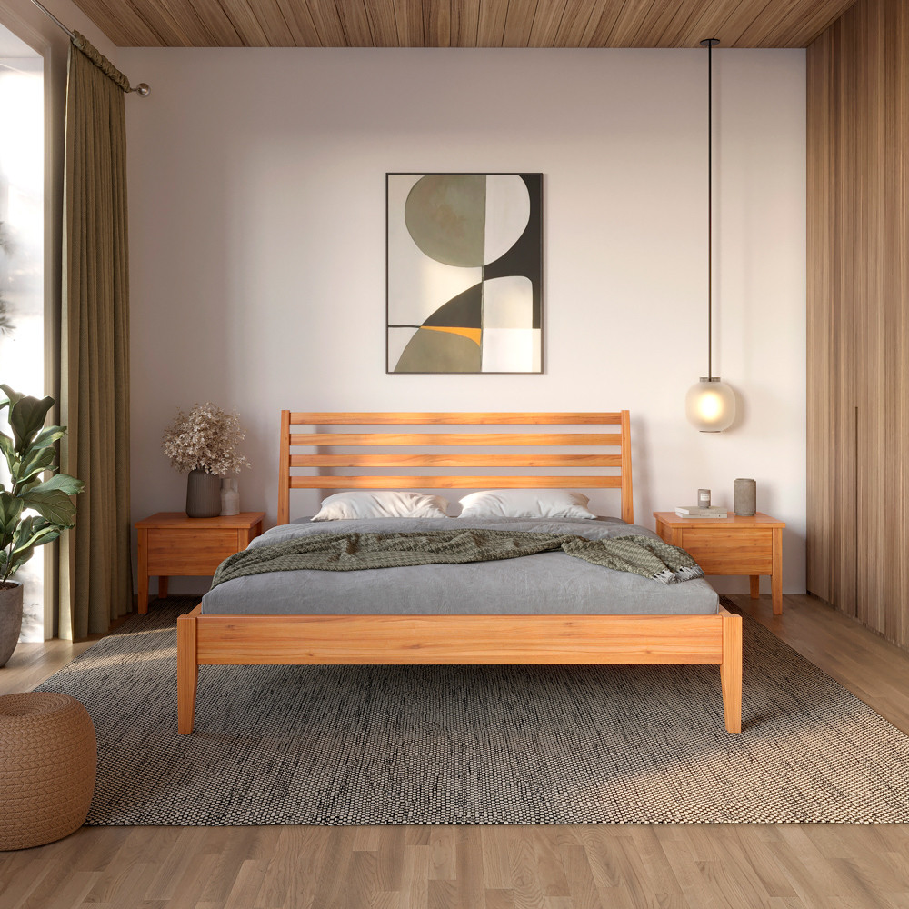 Двоспальне ліжко Mebigrand Челсі Вільха 160х200 см (MBG-6098), фото 1