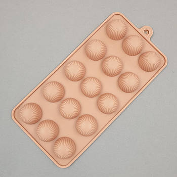 Силіконова форма для цукерок Кульки текстурні 2.9 см — 15 шт.