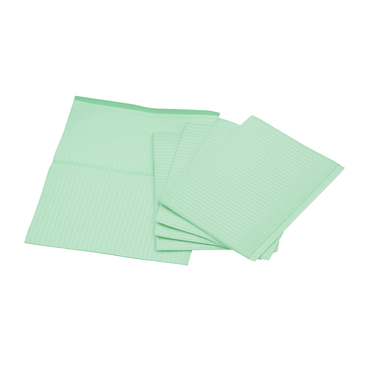 Нагрудники стоматологічні ЯЩИК 500шт ЗЕЛЕНІ Cotisen, фото 1