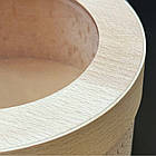 Коробка подарункова з букового шпону кругла 12*6 см з глухою кришкою, фото 3