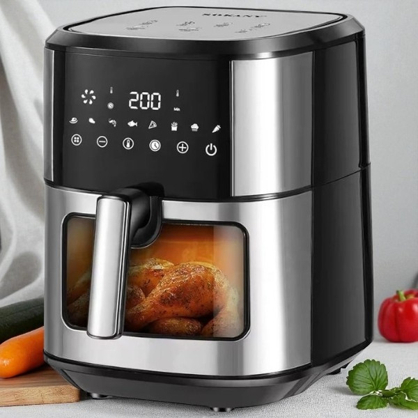 Аерофритюрниця 8,5л 1800Вт Sokany SK-10042 Чорна з сірим, фото 1