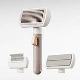 Щітка 3в1 для вичісуючи собак і кішок Pet hair brush removal 105, фото 4