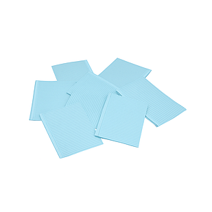 Нагрудники стоматологічні, серветки медичні 125 шт / уп Блакитні Cotisen