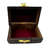 Дерев'яна скринька з палісандра "Слон удачі" з інкрустацією 21611, фото 2