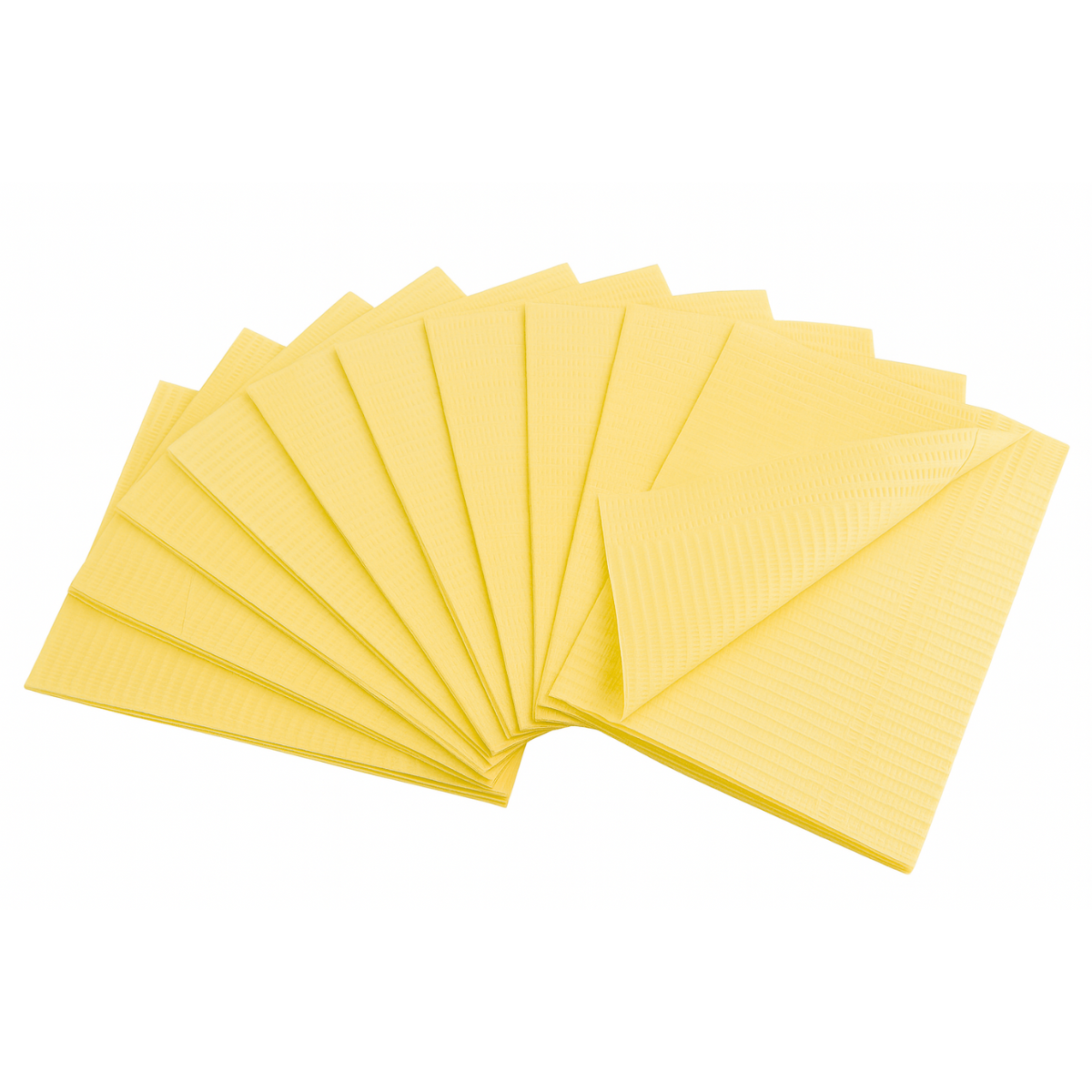 Нагрудники стоматологічні, серветки стоматологічні Жовті 300 шт/ящик, фото 1