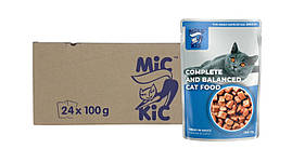 Мис Кіс вологий корм для кішок з індичкою в соусі 100 г (блок 24 шт)