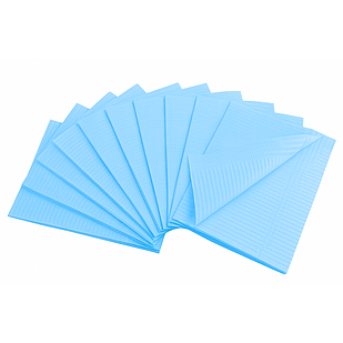 Нагрудники стоматологічні, серветки медичні, серветки стоматологічні, серветки 500 шт / уп. СИНІ