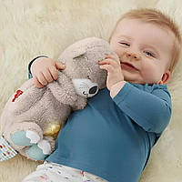 М'яка іграшка-нічник Дихаюча видра (30см), від батарейок