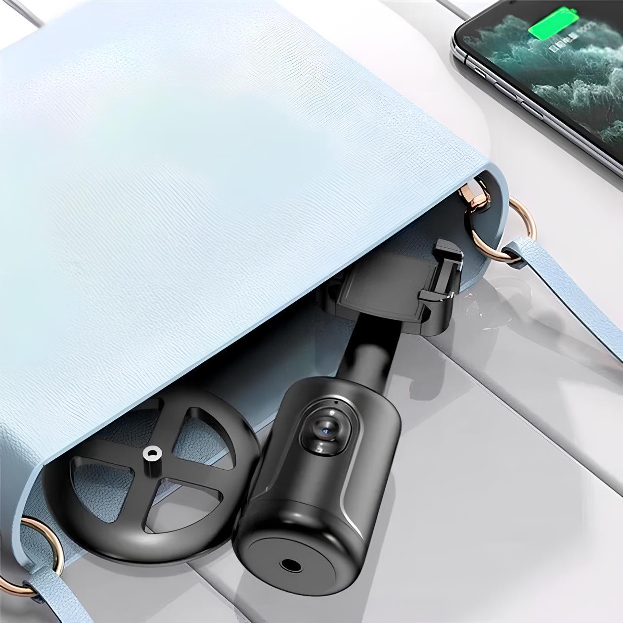 Смарт-штатив з датчиком руху 360°, від USB, P01, Чорний, фото 1