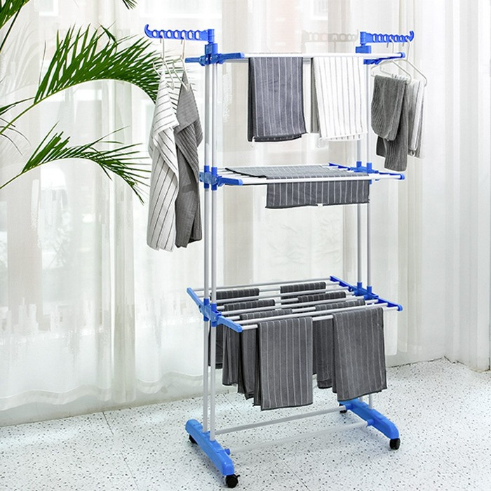 Багатоярусна сушарка для білизни до 40 кг (172х73х64) Garment Rack With Wheels, фото 1