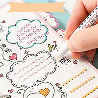 Набір маркерів роликового типу з візерунками, 6 шт