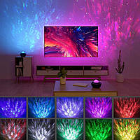 Нічник проектор Зоряного неба з колонкою + пульт, від USB