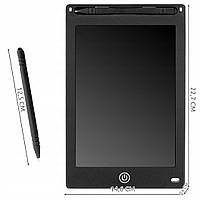 Дитяча дошка для малювання, LCD, 8,5", Dex, Чорна