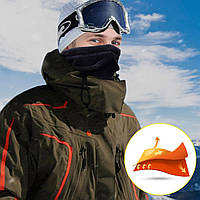 Зимовий теплий бафф Чорний