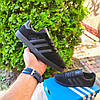 Чоловічі кросівки Adidas Gazelle Black Чорні Кеди Адідас Газель замшеві демісезон, фото 5