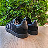 Чоловічі кросівки Adidas Gazelle Black Чорні Кеди Адідас Газель замшеві демісезон, фото 10
