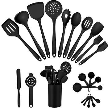 Набір кухонного приладдя (21 предмет) GT-259, Чорний / Кухонний набір / Приладдя для кухні