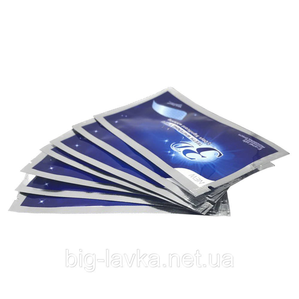 Смужки для відбілювання зубів Advanced Teeth Whitening Strips 14 шт 7 пар 7 пар (14 штук), фото 1