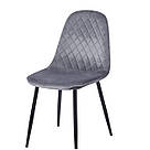 М'який стілець велюр для туалетного столика у кімнату з високою спинкою, м'які стільці для кухні вітальні, фото 7