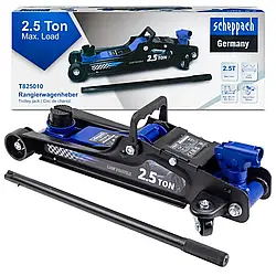 Домкрат підкатний 2,5т гідравлічний низькопрофільний з поворотною ручкою 360° SCHEPPACH SCH-T825010