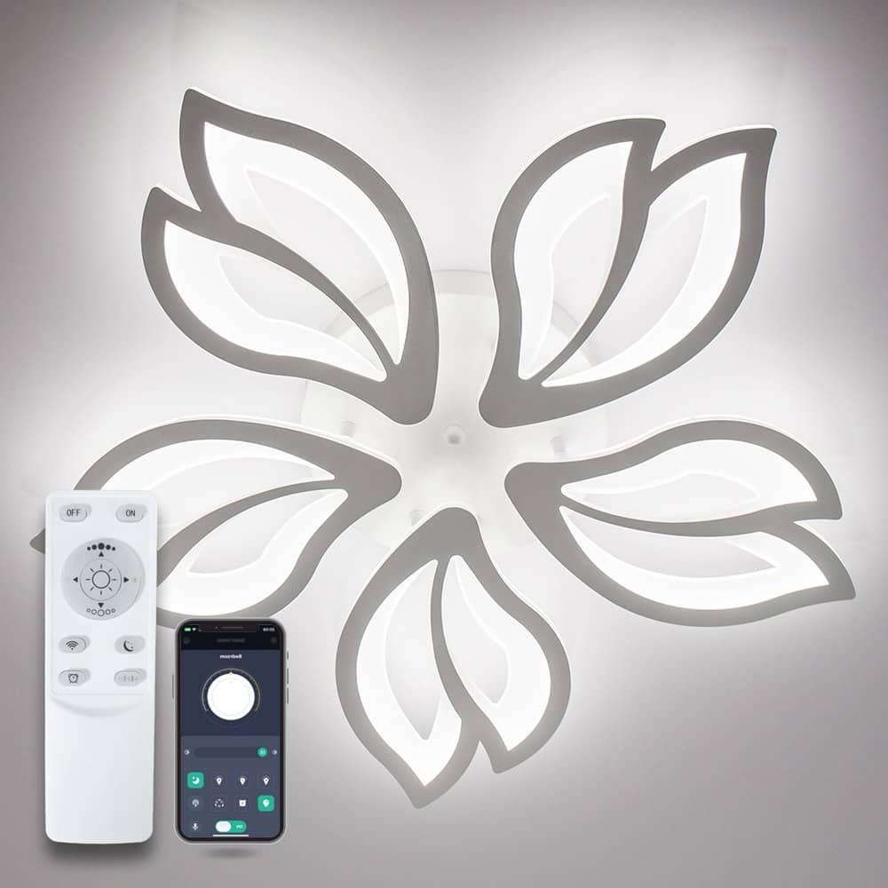 Світильник світлодіодний стельовий LUMINARIA ASTRA 120W 5F APP 624/80 WHITE 220V з пультом ДУ, фото 1