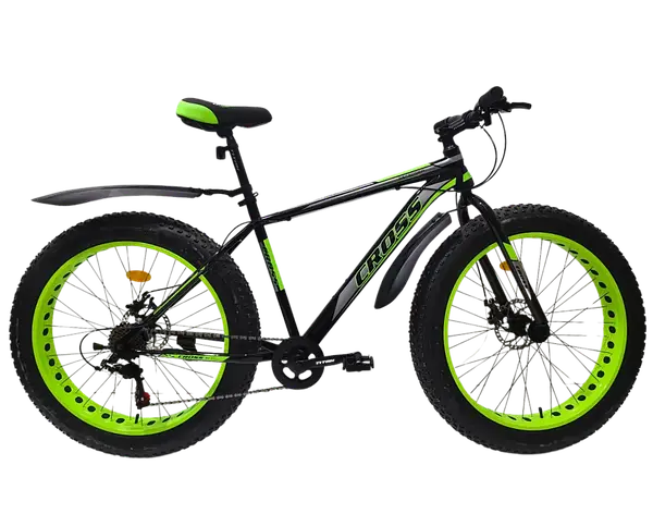 Велосипед 26*4" Tank 2024 Рама-15" black-green