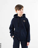 2589-26 Спортивний костюм на блискавці тринитка на флісі підліток (4 од: 36,38,40,42), фото 2