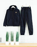 2589-26 Спортивний костюм на блискавці тринитка на флісі підліток (4 од: 36,38,40,42), фото 4