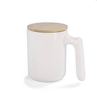 Горнятко керамічне з бамбуковою кришкою CHLOE 370 мл