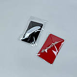 Пакування для пирикрас, пакет 8*12 (+6) см з клейкою стрічкою  𒈝, планшетка "червона" ▶ (10 шт.),, фото 4