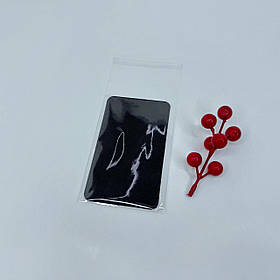 Пакування для пирикрас, пакет 8*12 (+6) см з клейкою стрічкою  𒈝, планшетка ⭐чорна⭐ ▶ (10 шт.)