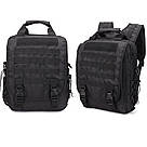 Чорна тактична сумка рюкзак для перенесення ноутбука 14 рюкзак сумка через плече Farrer 452, фото 5